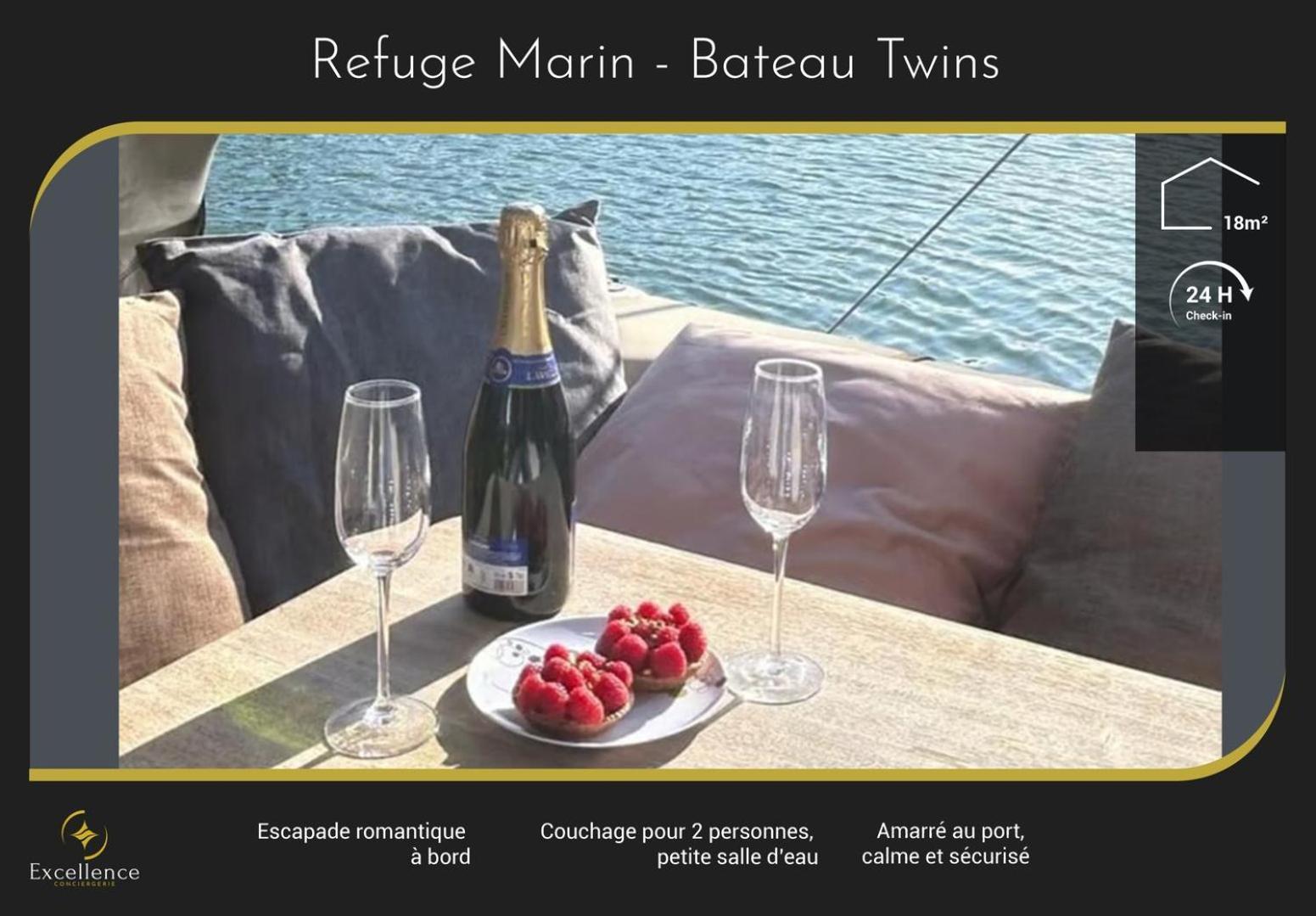 Refuge Marin - Twins Boat *
